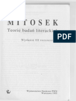 Teorie Badan Literackich - Zofia Mitosek