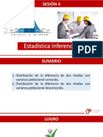 Estadística Inferencial: Distribución de la Diferencia de Dos Medias