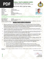 NYSC Addendum Guidelines and Requirements | PDF | Health Care
