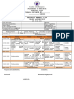 Teacher's Weekly Plan Sample