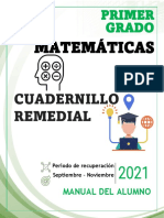 1° Matematicas - Cuadernillo Remedial - Alumno