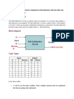 Full Subtractor: Block Diagram