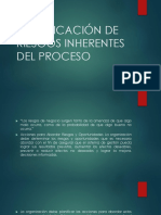 Identificacion de Riesgos Inherentes Del Proceso