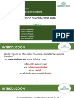CÁLCULO FINANCIERO-Clase 1-2doC-2020