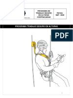 Programa de Trabajo Seguro en Alturas Contra Caidas