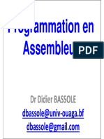 Programmation Assembleur 2019 DR Didier BASSOLE