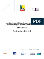 Ard Le Partenariat Acces A L Eau Et A L Assainissement Dans Les Ecoles en Region de Saint Louis Senegal Etat Des Lieux Annee Scolaire 2012 2013 2013