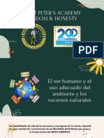 IV#4 El Ser Humano y El Uso Adecuado Del Ambiente y Los Recursos Naturales