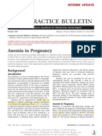 Anemia Pregnancy ACOG 2021.