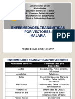 Enfermedades Transmitidas Por Vectores. MALARIA.