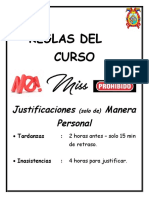 Portada y Reglas Del Curso de PP - I