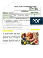 Ciencias Naturales Alimentacion Saludable