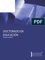 Folleto Doctorado en Educación 2019 CHILE