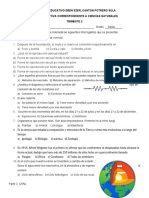 Examen Trimestre 2 Ciencias 6