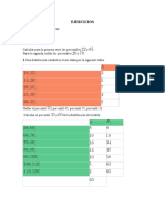 Ejercicios Porcentil