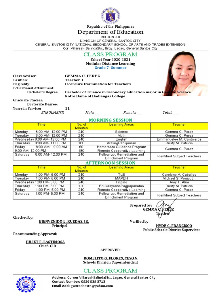 Grade 7-8 Modular Learning Program 2021 | PDF | Teachers | Educational ...