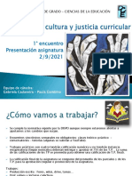 1° Encuentro Presentación 2 - 9 - 21 Seminario Ped - Cult - Just