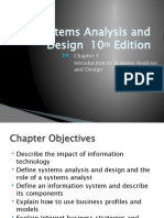 Systems Analysis and Design Chapter 1 Introduction