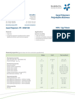 Product Data Sheet: Sasol Polymers PP: HNR100 MFR: 12g/10min