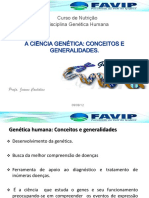 AULA I a Ciência Genética Conceitos e Generalidades