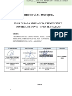 Consorcio Víal Pisuquia: Plan para La Vigilancia, Prevención Y Control de Covid - 19 en El Trabajo