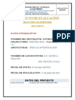 3° Bgu-Fisica-Investigacion - Proyecto de Examen 2Q