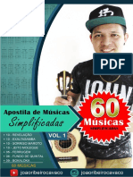 Apostila de 60 músicas simplificadas para violão