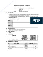 Programación Anual de Matemática Geometria 3