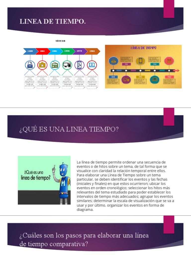 Cómo Crear una Línea de Tiempo Efectiva | PDF