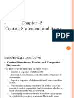 Chapter - 2 Control Statement and Array