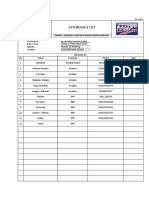 Attendance List: Proyek: Gudang & Kantor Gudang Garam Lampung