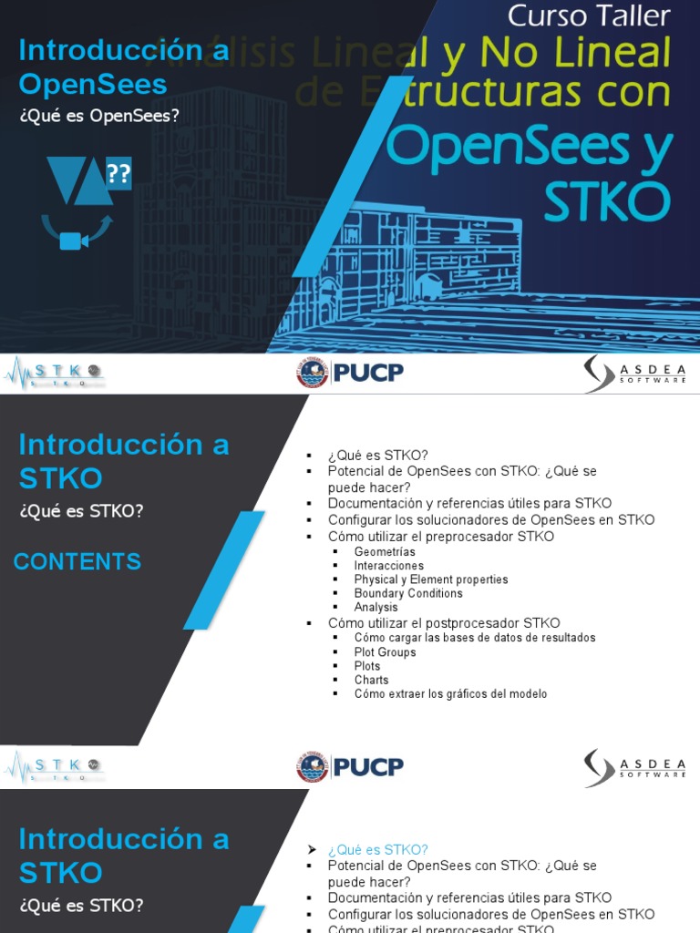 OpenSees y STKO: Guía de Uso | PDF | Desarrollo de software | Software Unix