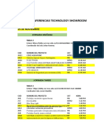 Agenda Tecnology ShowRoom 2020