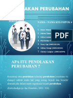 TGS MANAJEMEN PERUBAHAN - PENOLAKAN PERUBAHAN - KELOMPOK 4