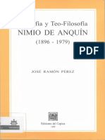 Filosofía y Teo-Filosofía NIMIO DE ANQUÍN(1896-1979) (José Ramón Pérez)