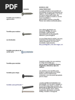 Cuadro Comparativo Anclejes y Fijaciones