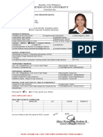 Registration form for NSTP at Partido State University