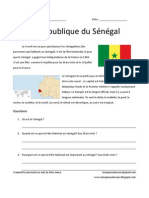Senegal information and worksheet