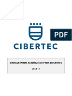 Lineamientos Académicos Para Docentes CIBERTEC 2018-I