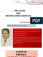 JADWAL ACARA DAN METODA SURVEI SNARS