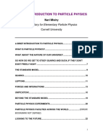 Brief Introduction to Particle Physics