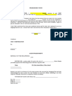 Employment - Promissory Note