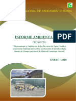 Informe Ambiental - Saneamiento N°06 - Enero 2020