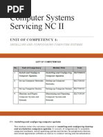 Computer Systems Servicing NC II: Unit of Competency 1