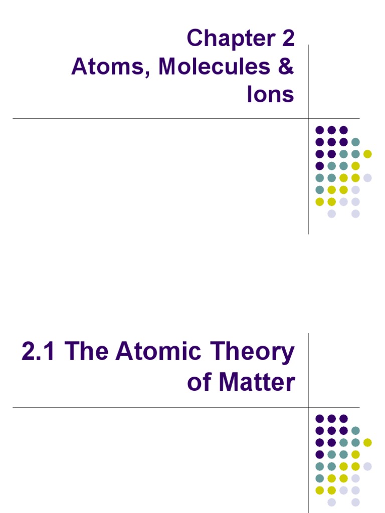 Chapter 2 Powerpoint | PDF | Ion | Atoms