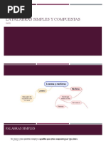 La Palabras Simples y Compuestas