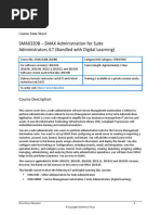 SMAX320B - SMAX Administration For Suite Administrators ILT (Bundled With Digital Learning)