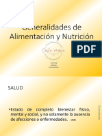 1. Generalidades de Alimentación y Nutrición