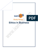 Ethics in Business: Study Notes