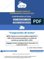 Comprensión Lectora - Seminario 07 de Agosto